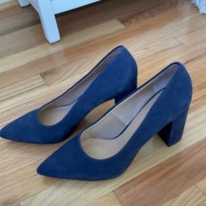 Franco Sarto Deep Blue Pointed Toe Heels